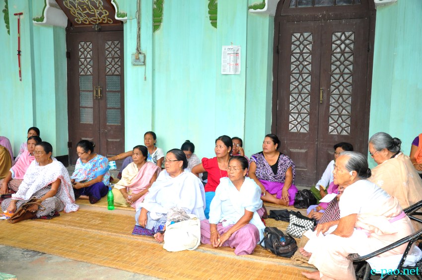 Sit-in protest and public meeting at Titular King of Manipur - Sana Konung (Royal Palace) :: 25th June 2013