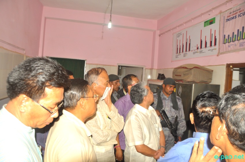 Chief Minister visited injured victims from Ukhrul Rally at JNIMS, Porompat :: 31 August 2014
