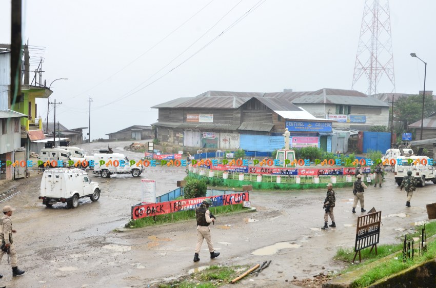 Peace rally organised by United Naga Council (UNC) turned violent at Ukhrul district headquarters :: 30 August 2014