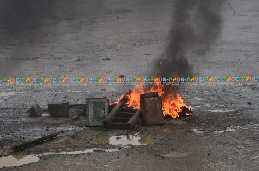 Peace rally organised by United Naga Council (UNC) turned violent at Ukhrul district headquarters :: 30 August 2014