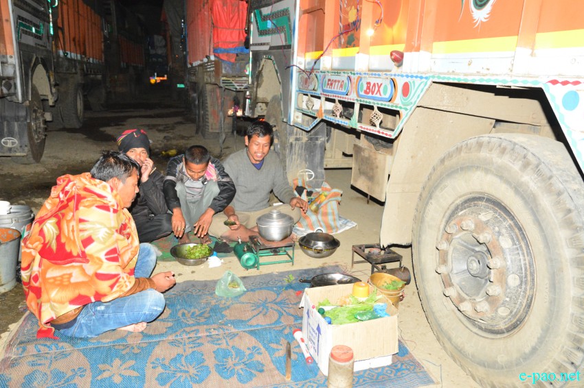 Truck drivers, handymen's hardship during time of bandhs and blockades in the Highways  :: December 2015
