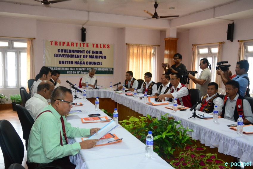 Tripartite Talks with Govt of India, Govt of Manipur & UNC at  Senapati :: 11th August, 2017
