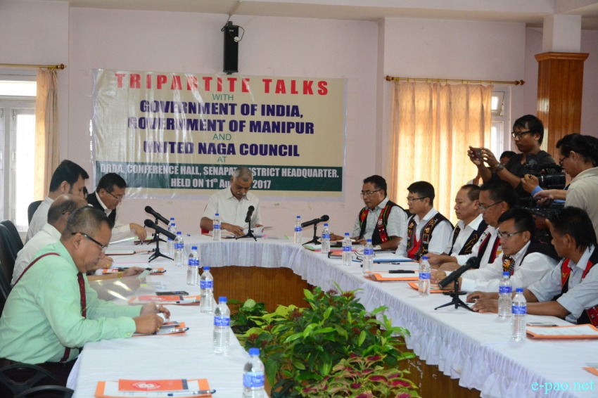 Tripartite Talks with Govt of India, Govt of Manipur & UNC at  Senapati :: 11th August, 2017