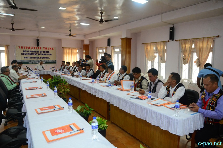Tripartite Talks with Govt of India, Govt of Manipur & UNC at  Senapati :: 11th August, 2017