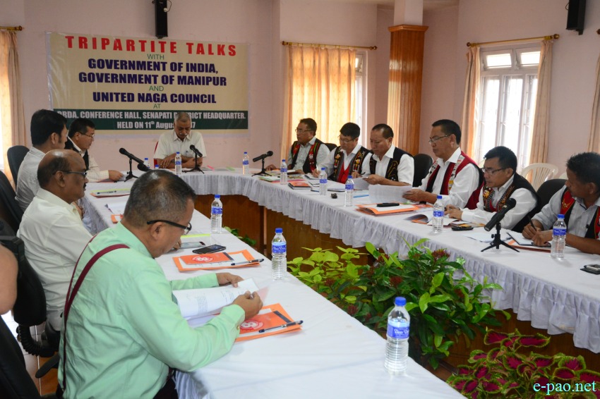Tripartite Talks with Govt of India, Govt of Manipur & UNC at  Senapati :: 11th August, 2017