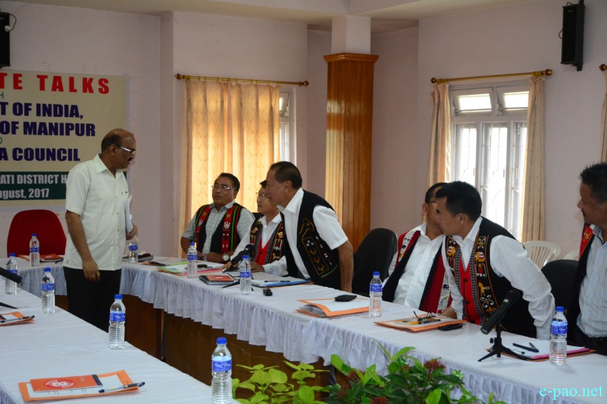 Tripartite Talks with Govt of India, Govt of Manipur & UNC at  Senapati :: 11th August, 2017