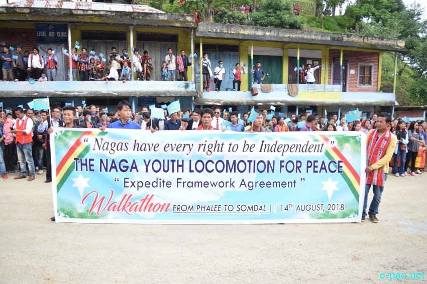 A rally for peace 'Expedite Framework Agreement' from Phalee to Somdal :: 14th August 2018 .  