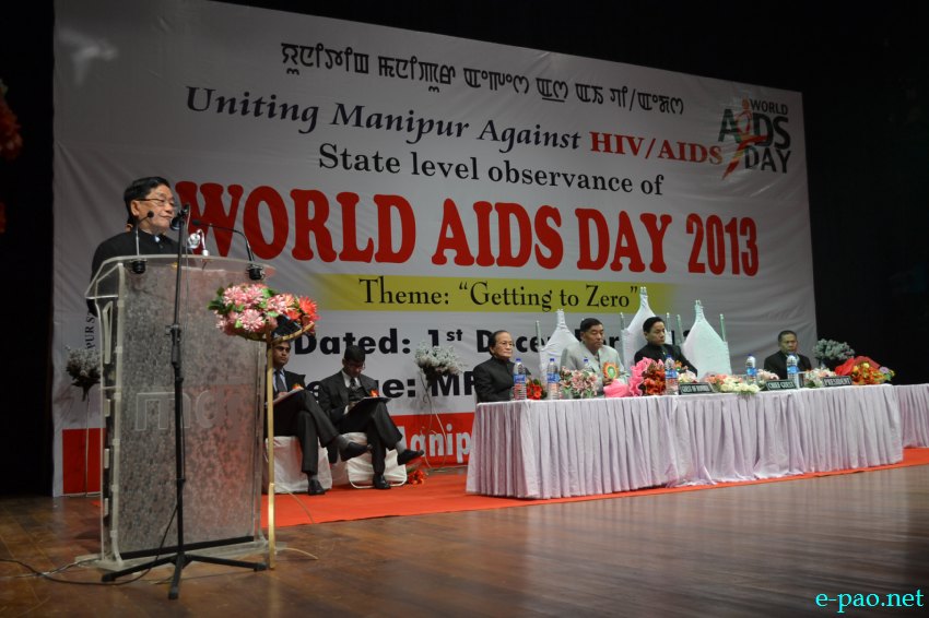 World AIDS Day 2013 under the theme 'Getting to Zero' at MFDC Auditorium, Imphal :: December 01, 2013