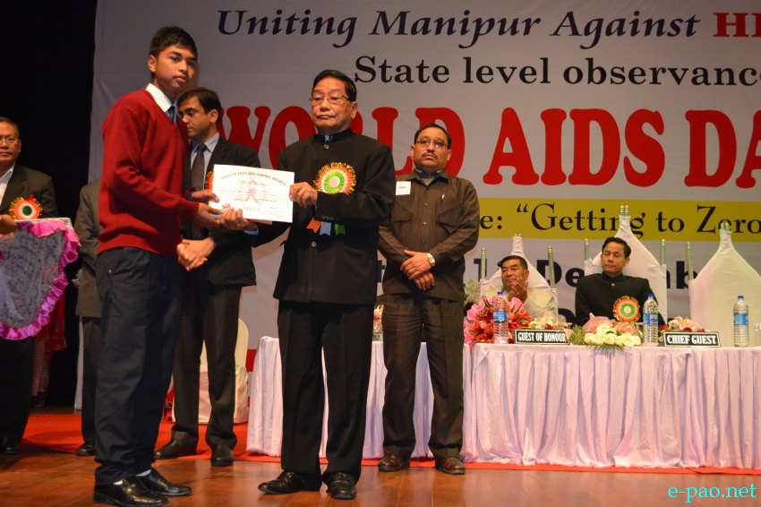 World AIDS Day 2013 under the theme 'Getting to Zero' at MFDC Auditorium, Imphal :: December 01, 2013