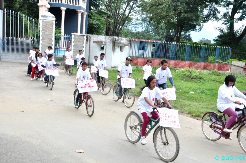 Cycle Rally to promote young blood donors on 'National Blood Donor Day 2013' :: 1st October, 2013