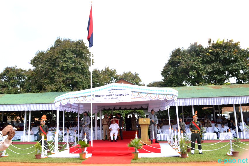 121st Raising Day anniversary of Manipur Police at 1st MR Parade Ground :: 19 October 2013