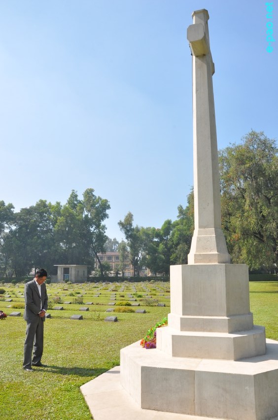 Remembrance Sunday at Imphal War Cemetery, Deulahland and Imphal Indian Army War Cemetery, Hatta :: 10 November 2013