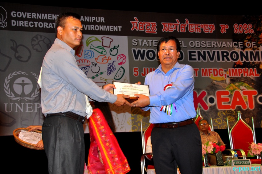 State Level observance of World Enviroment Day at MFDC, Imphal  :: 5 June 2013