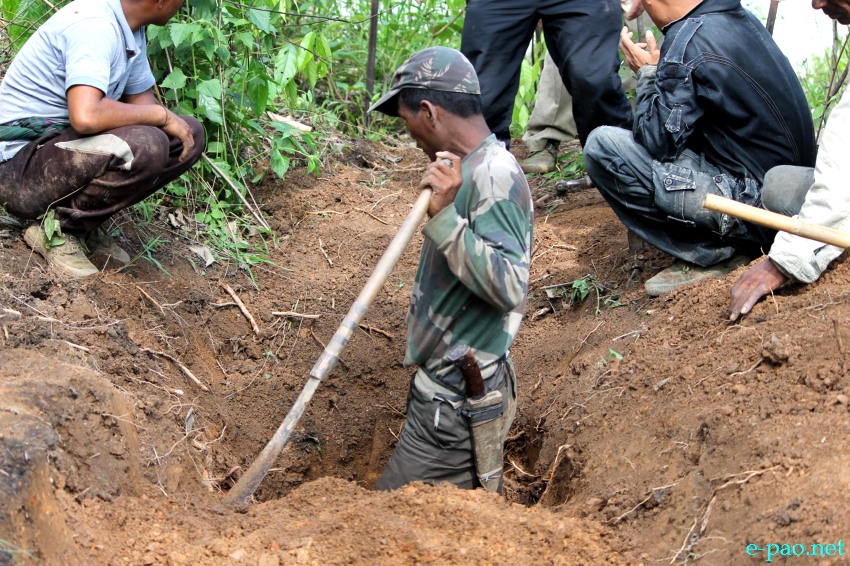 Excavation / identification at site of 'Battle Of Nungshigum' : 2nd World War - Imphal Campaign Foundation :: July 2013