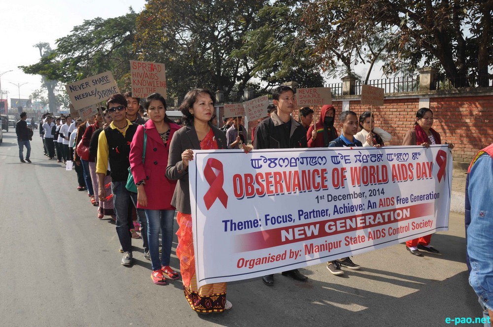 World AIDS Day - 2014  at 1st MR Parade Ground, Imphal :: 1st December 2014
