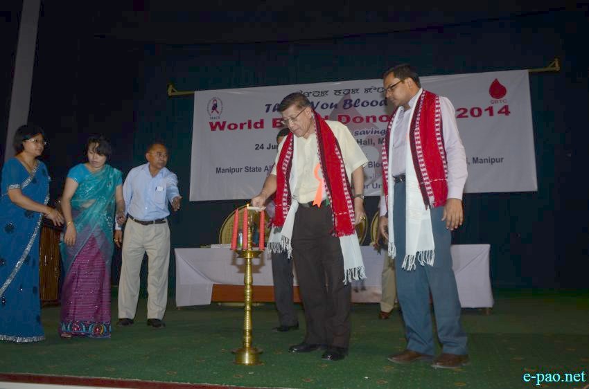 World Blood Donor Day 2014 at Centenary Hall, Manipur University :: 24th June 2014