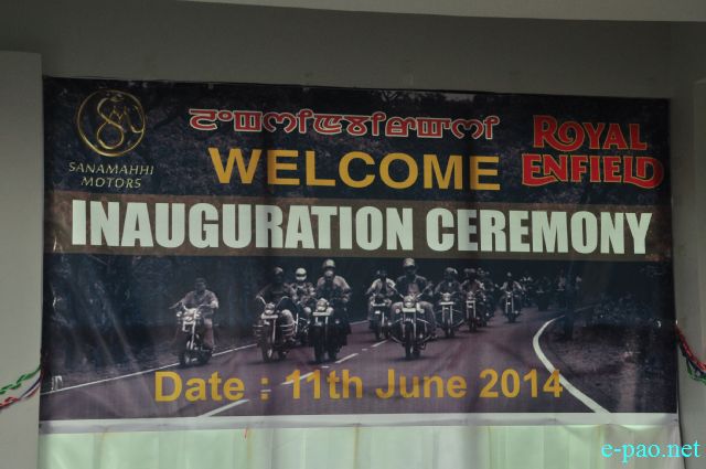 Show room of Royal Enfield bike inaugurated at Sanamahi Motors, Singjamei Chongtham Leikai :: 11 June 2014