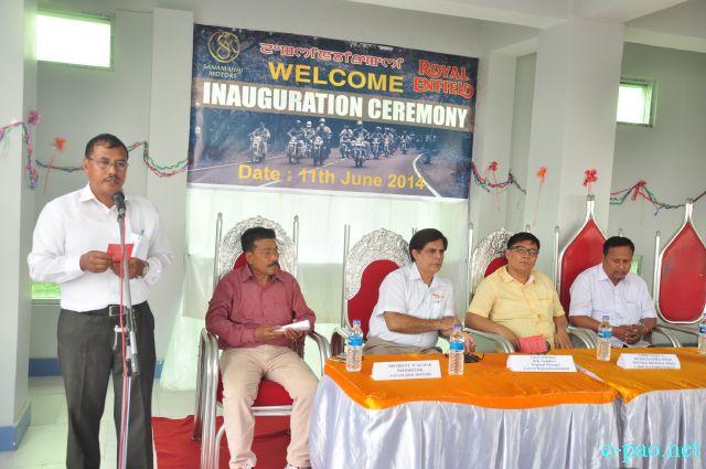 Show room of Royal Enfield bike inaugurated at Sanamahi Motors, Singjamei Chongtham Leikai :: 11 June 2014