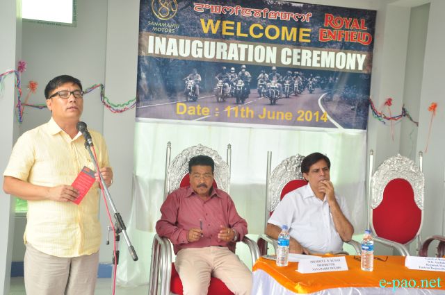 Show room of Royal Enfield bike inaugurated at Sanamahi Motors, Singjamei Chongtham Leikai :: 11 June 2014