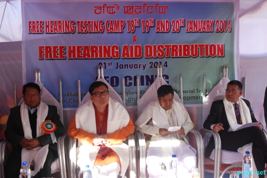 Free hearing testing camp / Free Hearing Aid Distribution at Leo Clinic, Singjamei Chingmakha :: 21 Jan, 2014
