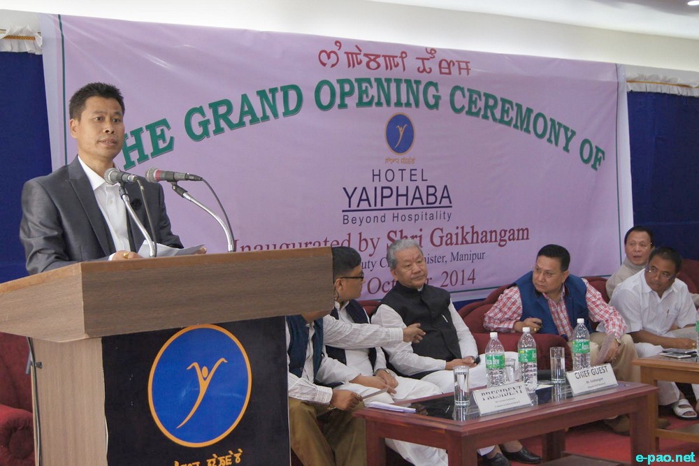 Hotel Yaiphaba at MG Avenue, Imphal inaugurated :: 31 October 2014