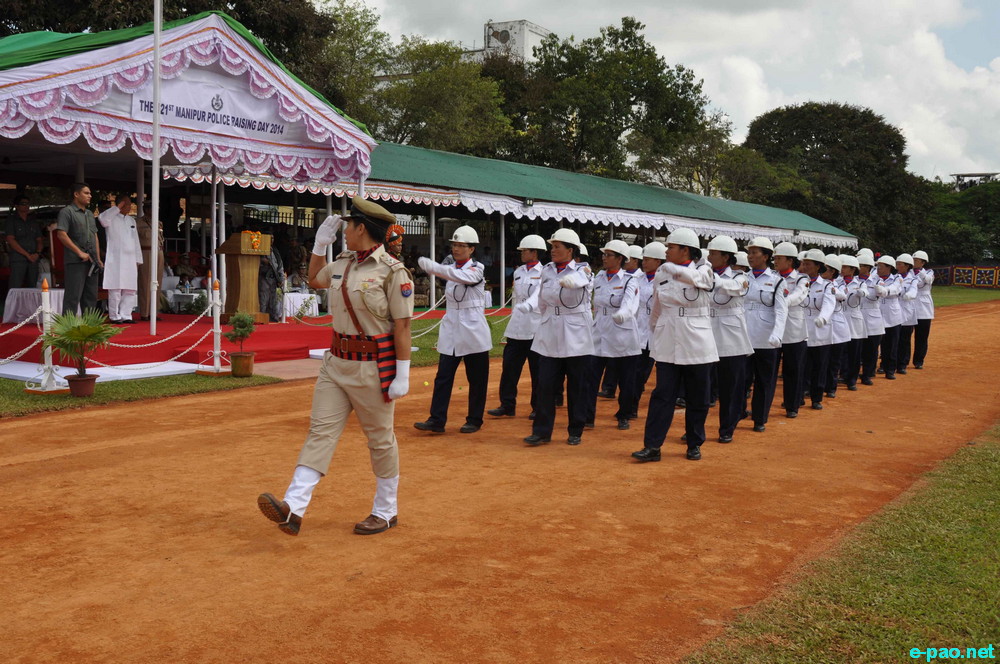 123rd Raising day of Manipur Police at parade ground of 1st battalion Manipur Rifles :: Oct 19 2014