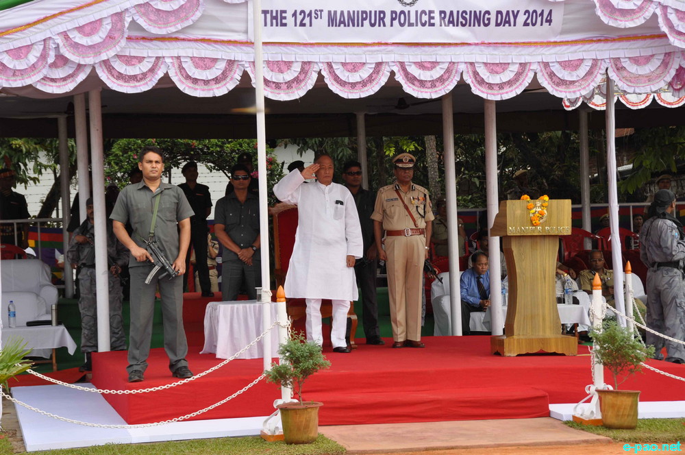 123rd Raising day of Manipur Police at parade ground of 1st battalion Manipur Rifles :: Oct 19 2014