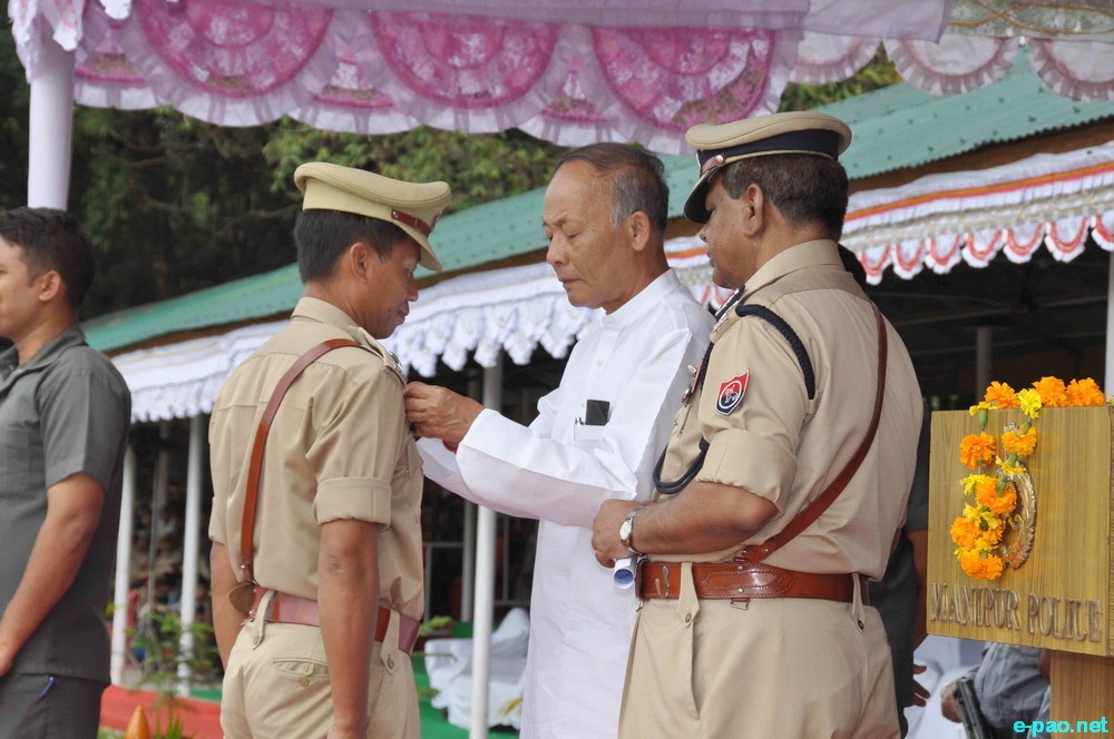 123rd Raising day of Manipur Police at parade ground of 1st battalion Manipur Rifles :: Oct 19 2014