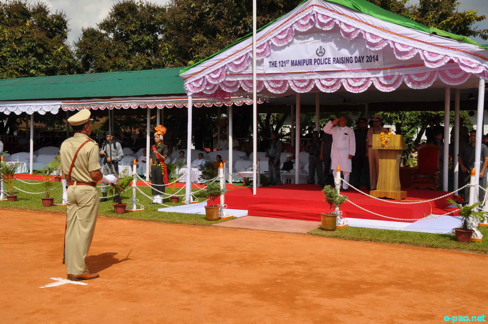 123rd Raising day of Manipur Police at parade ground of 1st battalion Manipur Rifles :: Oct 19 2014