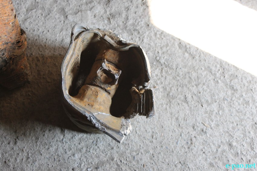 A destroyed engine expected to be of World War II discovered from Kounu mountain range, Senapati district :: On December 29 2013