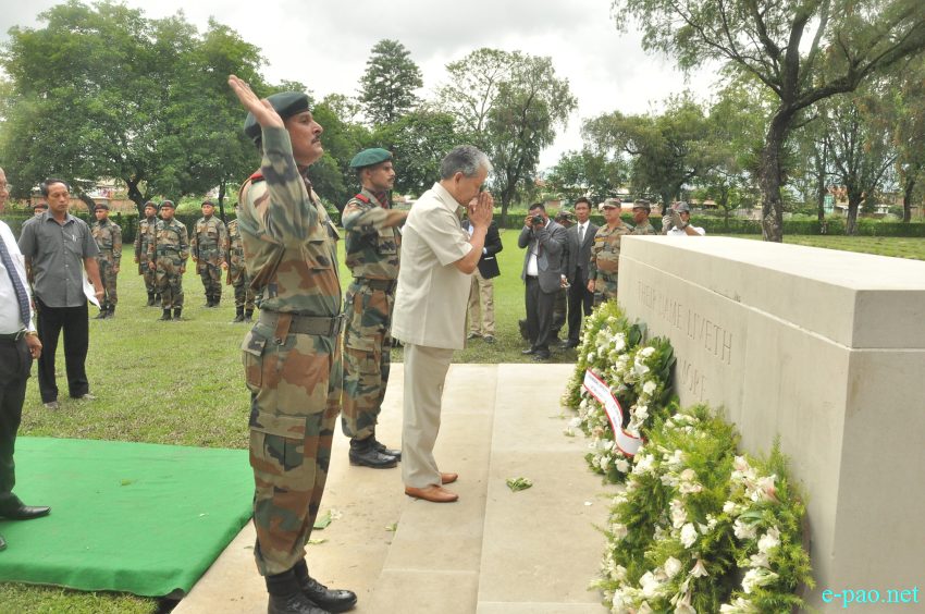 Commemoration of 70th Anniversary, Battle of Imphal (WW II) at  Indian War Cemetery, Hatta  :: 27th June 2014