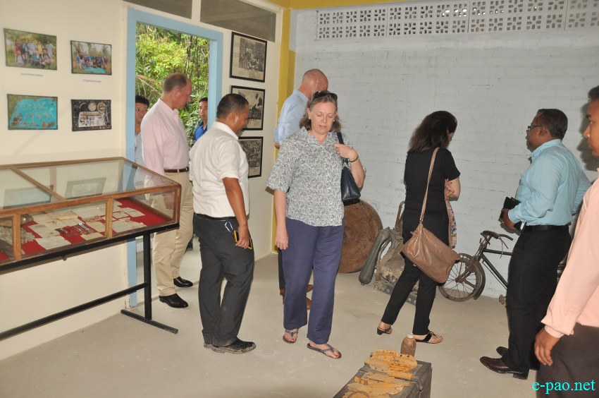Foreign Dignitaries visit Imphal War Musuem, at Tera Amudon Leirak, Imphal :: 27th June 2014