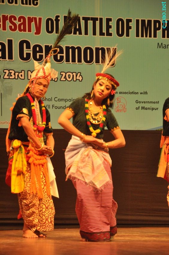 Khamba Thoibi Dance : 70th Anniversary of Battle of Imphal (WWII), 1944 , performed at MFDC Auditorium, Imphal :: 23 March 2014