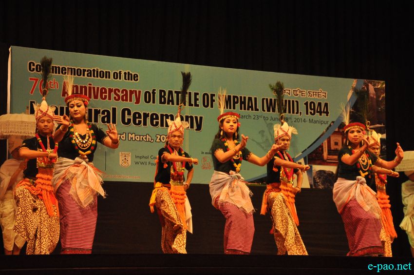 Khamba Thoibi Dance : 70th Anniversary of Battle of Imphal (WWII), 1944 , performed at MFDC Auditorium, Imphal :: 23 March 2014