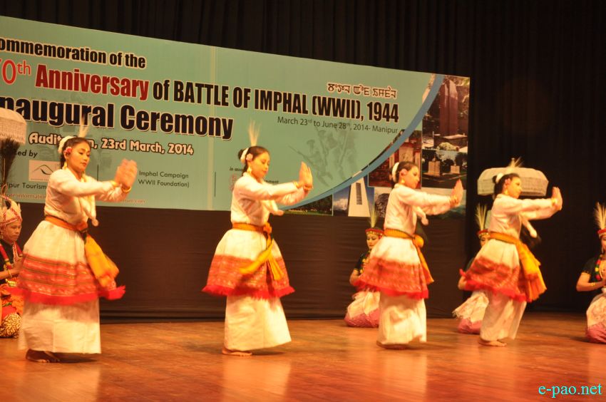 Khamba Thoibi Dance : 70th Anniversary of Battle of Imphal (WWII), 1944 , performed at MFDC Auditorium, Imphal :: 23 March 2014