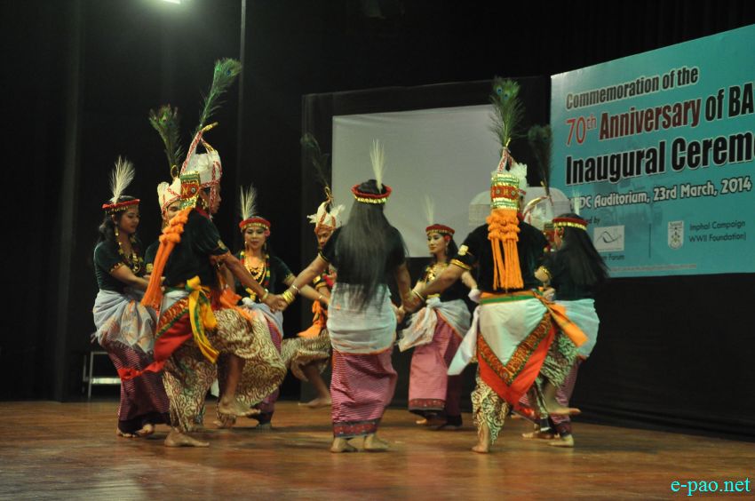 Khamba Thoibi Dance : 70th Anniversary of Battle of Imphal (WWII), 1944 , performed at MFDC Auditorium, Imphal :: 23 March 2014