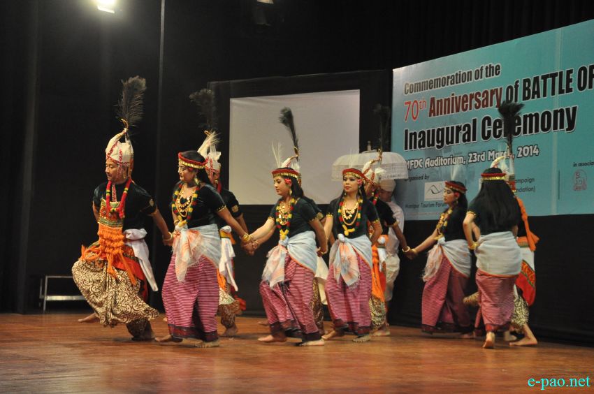 Khamba Thoibi Dance : 70th Anniversary of Battle of Imphal (WWII), 1944 , performed at MFDC Auditorium, Imphal :: 23 March 2014
