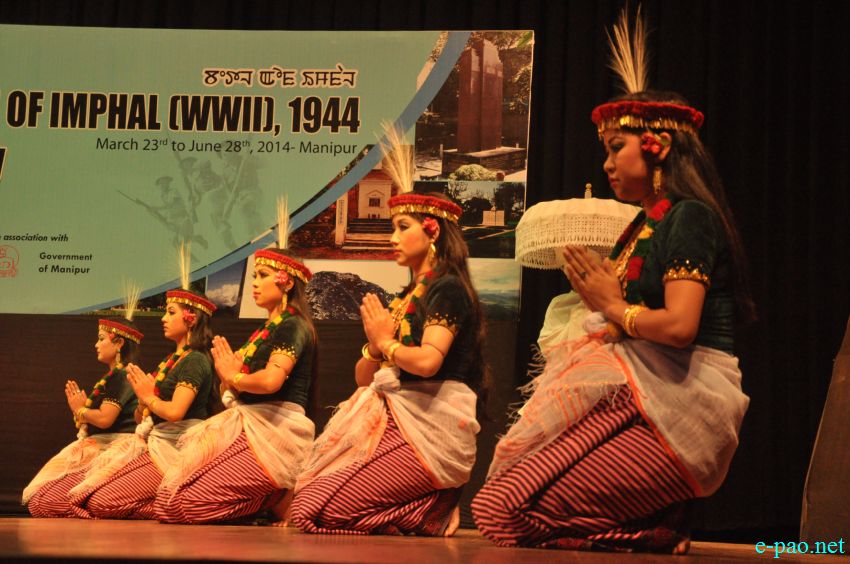 Khamba Thoibi Dance : 70th Anniversary of Battle of Imphal (WWII), 1944 , performed at MFDC Auditorium, Imphal :: 23 March 2014