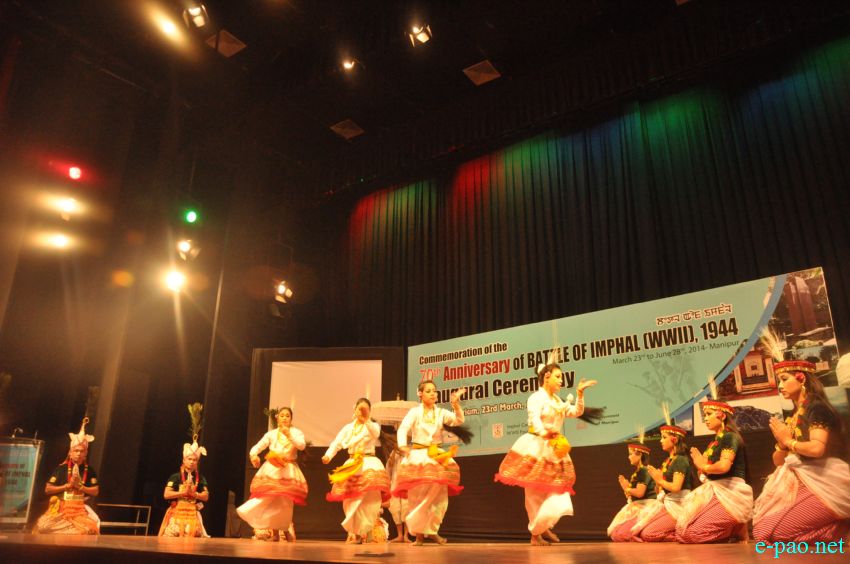 Khamba Thoibi Dance : 70th Anniversary of Battle of Imphal (WWII), 1944 , performed at MFDC Auditorium, Imphal :: 23 March 2014