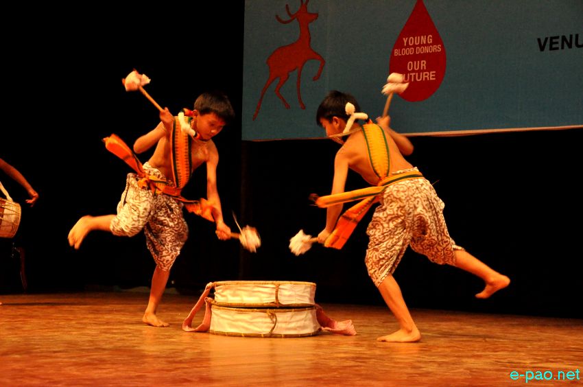 Dhol and Pung Chollom at Global Youths  Meet 2014, India at MFDC Auditorium, Imphal :: 20 Feb 2014