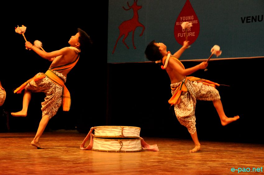 Dhol and Pung Chollom at Global Youths  Meet 2014, India at MFDC Auditorium, Imphal :: 20 Feb 2014