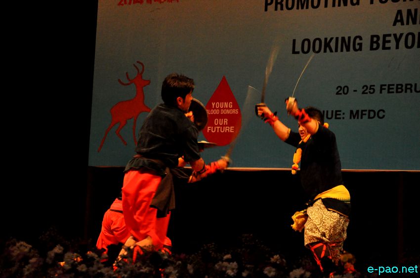 Cultural Program at Global Youths  Meet 2014, India at MFDC Auditorium, Imphal :: 20 Feb 2014