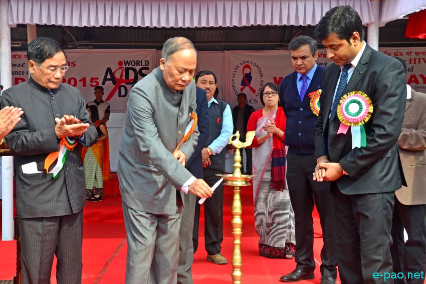 World AIDS Day under the theme 'Geting to Zero' at 1st Bn Manipur Rifles Ground  :: 01st December