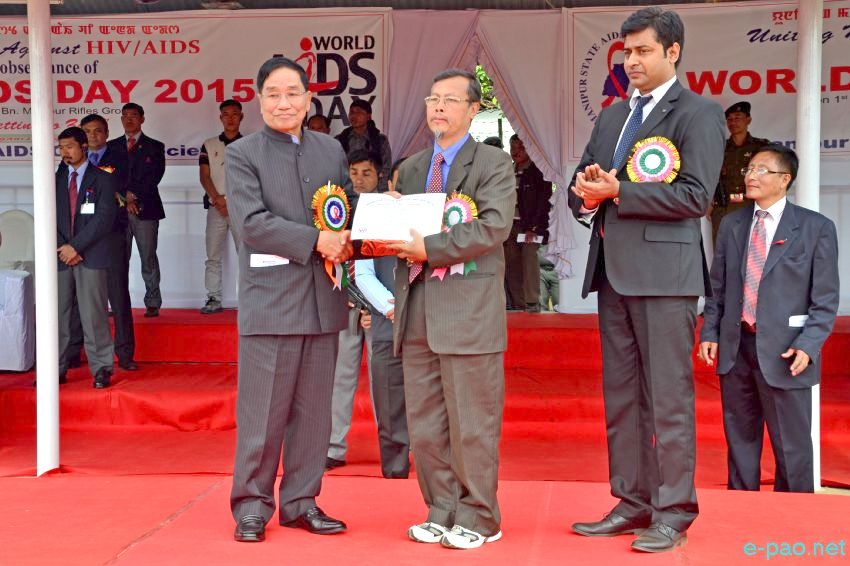 World AIDS Day under the theme 'Geting to Zero' at 1st Bn Manipur Rifles Ground  :: 01st December