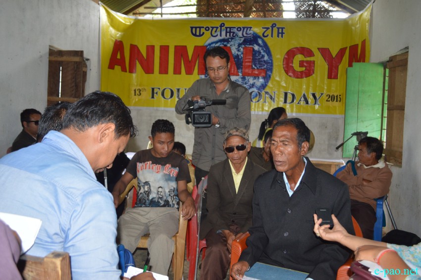 13th foundation day of Animal Gym celebrated at  Mission Blind School, Heikakpokpi Chandel :: 30 July 2015