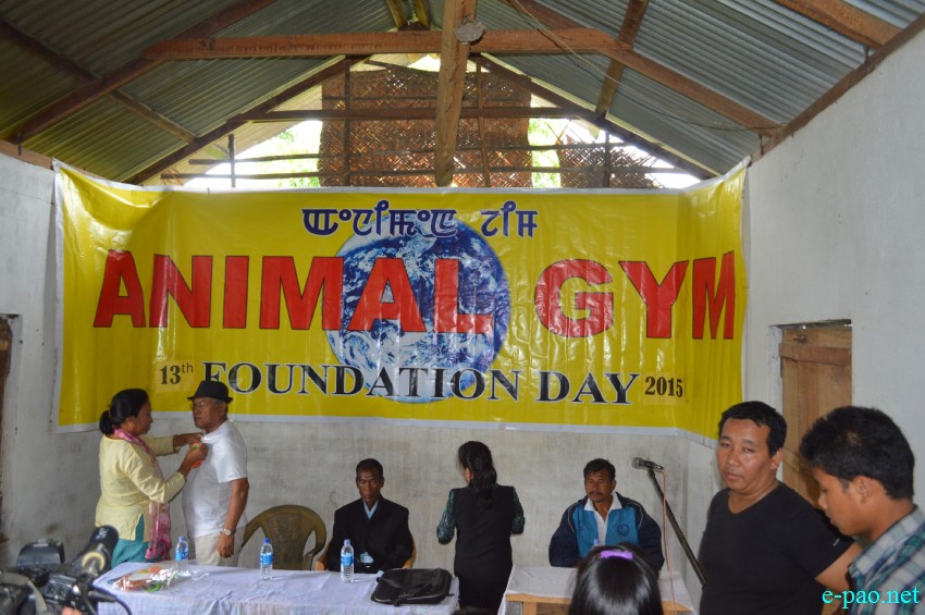 13th foundation day of Animal Gym celebrated at  Mission Blind School, Heikakpokpi Chandel :: 30 July 2015