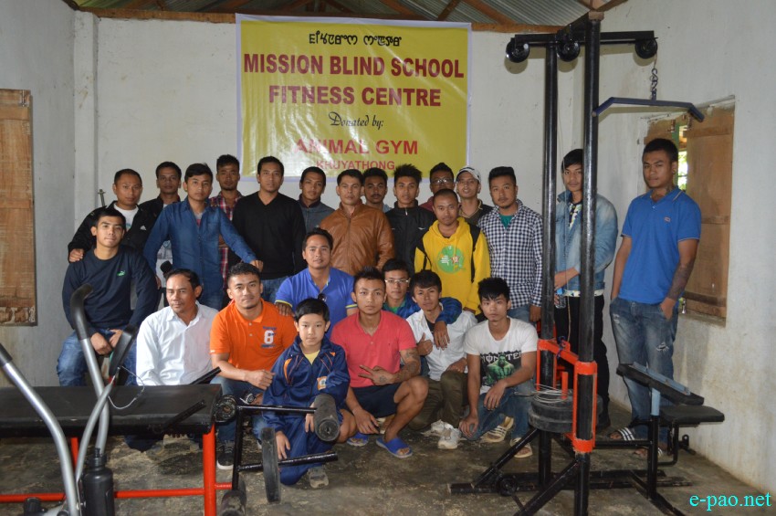 13th foundation day of Animal Gym celebrated at  Mission Blind School, Heikakpokpi Chandel :: 30 July 2015