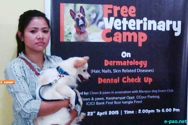 Free Veterinary Camp held at Keishampat near CCpur parking :: 24 April 2015  