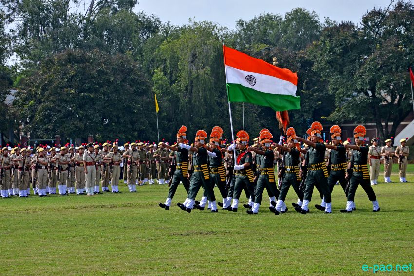 124th Raising Day of Manipur Police was celebrated at 1st MR parade ground, Imphal :: October 19 2015