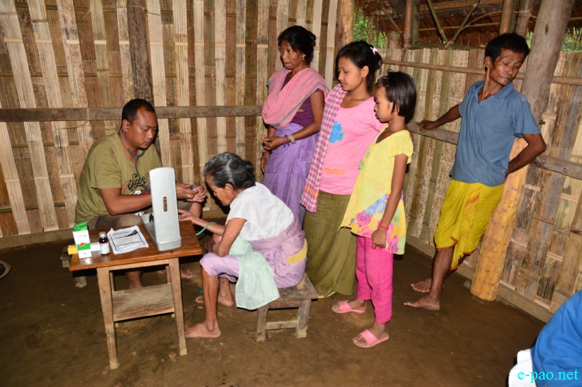 A free medical camp conducted by Royal Rider Manipur at Boroikhal Village, Jiribam :: May 10 2015